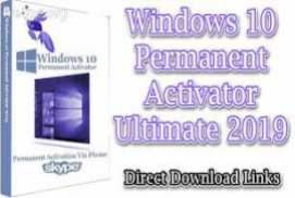 Windows 10 Permanent Activator Ultimate 2019 2.7 