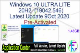 Windows 10 20H2 Ultra Lite X pt-BR Setembro 2020