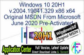 Windows 10 Pro x64 v2004 En-US - ACTiVATED July 2020 Update