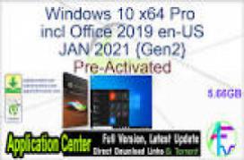 Windows 10 X64 Pro 20H2 incl Office 2019 fr-FR JAN 2021 {Gen2}